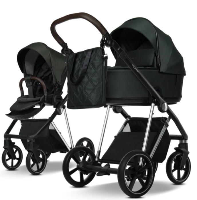 My Junior Vigo satin green - schwarz/chrome